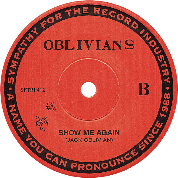 Oblivians : Kick Your Ass (Sympathy Sessions) (7", Red)