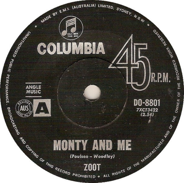 Zoot (2) : Monty And Me (7&quot;, Single)