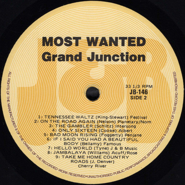 Grand Junction : Most Wanted (LP)