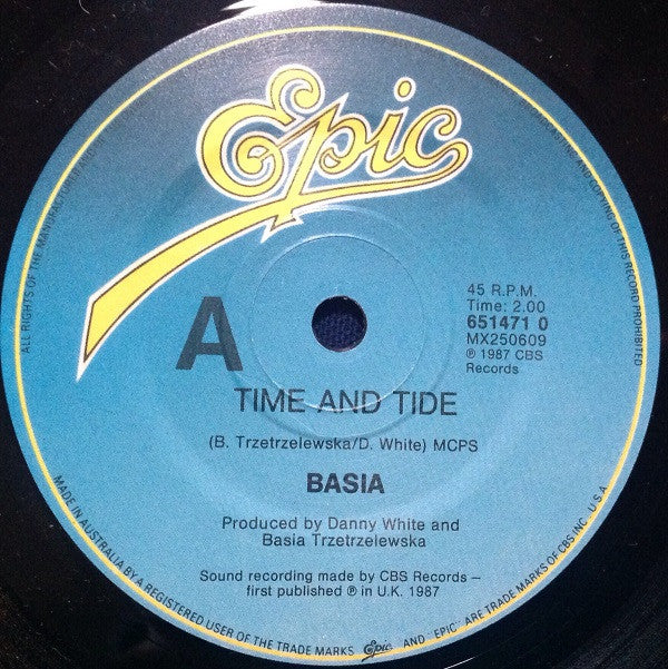 Basia : Time And Tide (7", Single)