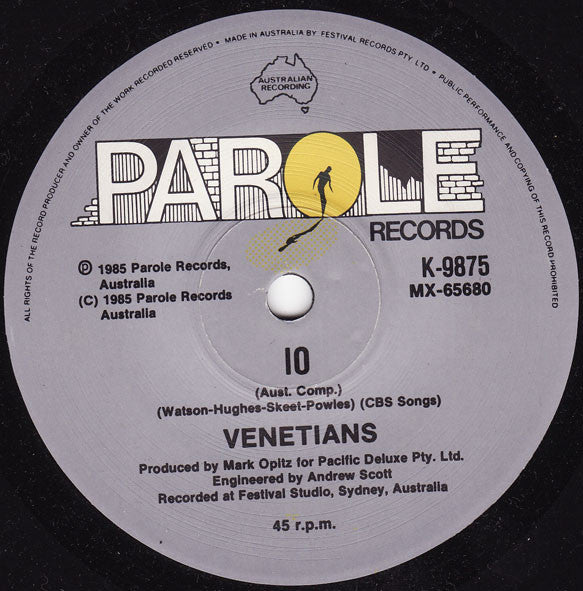 The Venetians : So Much For Love (7", Single)