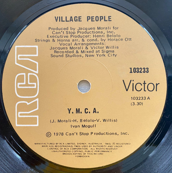 Village People : Y. M. C. A. (7&quot;, Single)