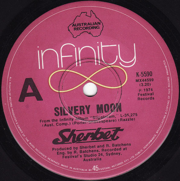 Sherbet : Silvery Moon (7&quot;, Single)