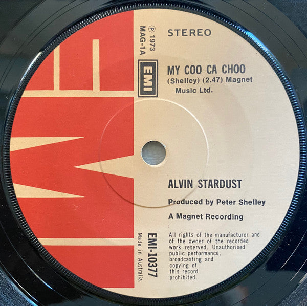 Alvin Stardust : My Coo Ca Choo (7&quot;, Single)