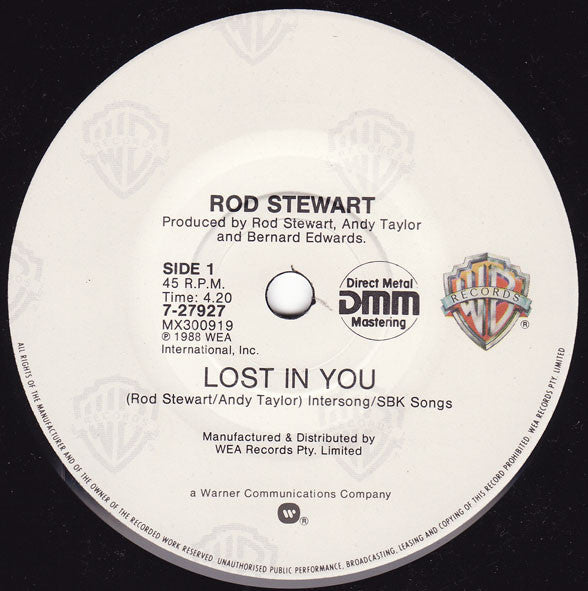 Rod Stewart : Lost In You (7")