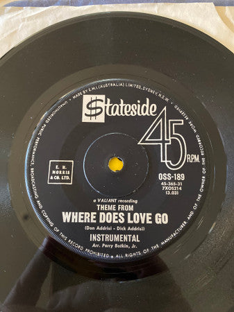 Charles Boyer : Where Does Love Go (7", Single)