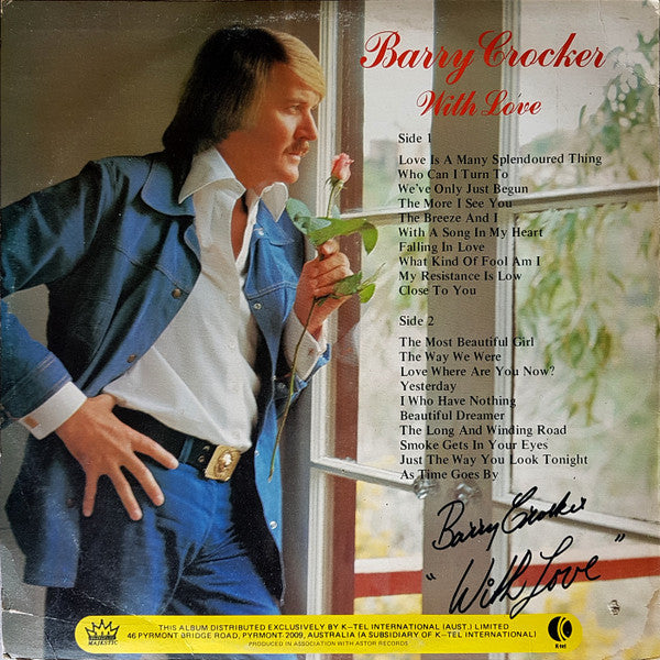 Barry Crocker : Barry Crocker, With Love (LP)