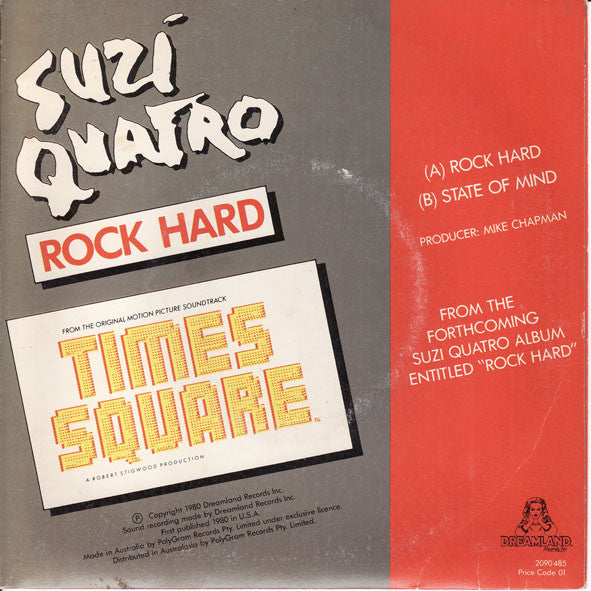 Suzi Quatro : Rock Hard (7", Single)
