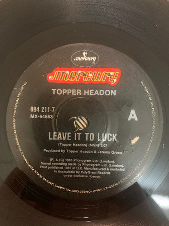 Topper Headon : Leave It To Luck (7&quot;, Single)