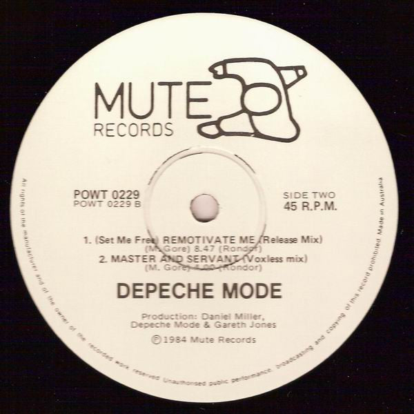 Depeche Mode : Master And Servant (Slavery Whip Mix) (12", Single)