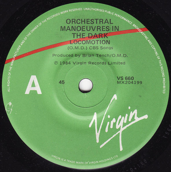 Orchestral Manoeuvres In The Dark : Locomotion (7&quot;, Single, Whi)