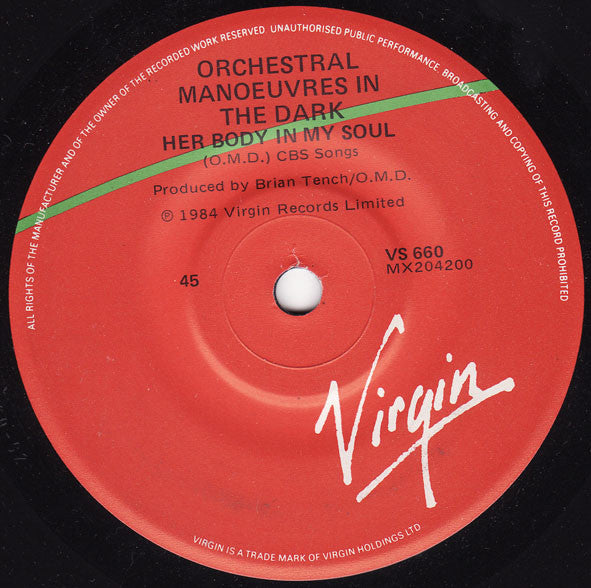 Orchestral Manoeuvres In The Dark : Locomotion (7", Single, Whi)