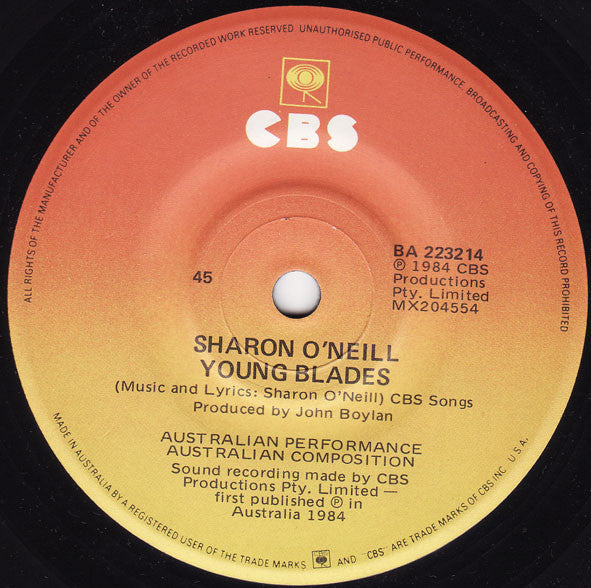 Sharon O'Neill : Power (7")