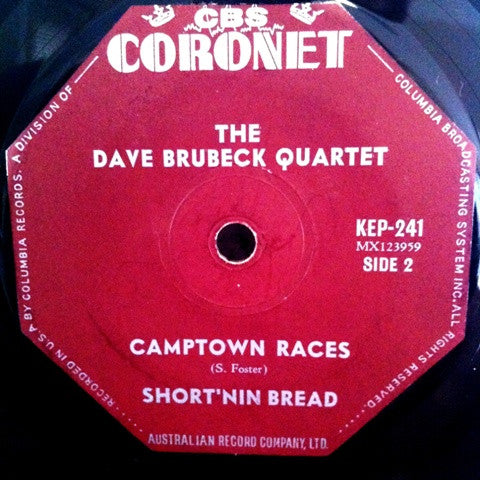 The Dave Brubeck Quartet : The Dave Brubeck Quartet (7", EP)