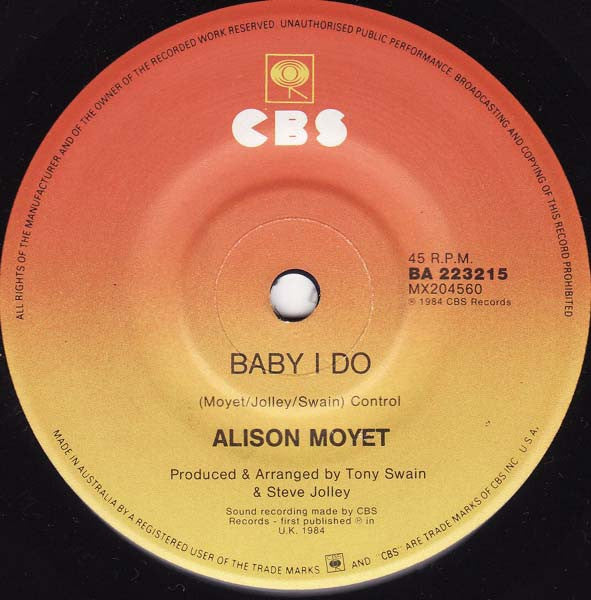 Alison Moyet : Love Resurrection (7")