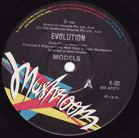 Models (2) : Evolution (7", Single, Ltd)