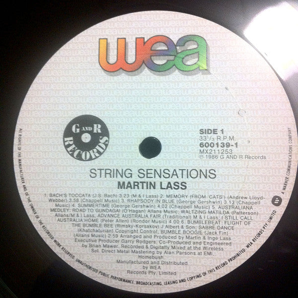 Martin Lass : String Sensations (LP, Album)