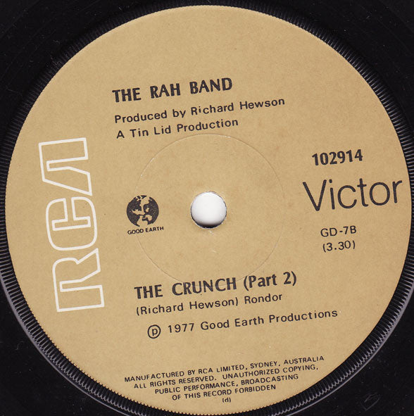 Rah Band : The Crunch (Part 1) (7")