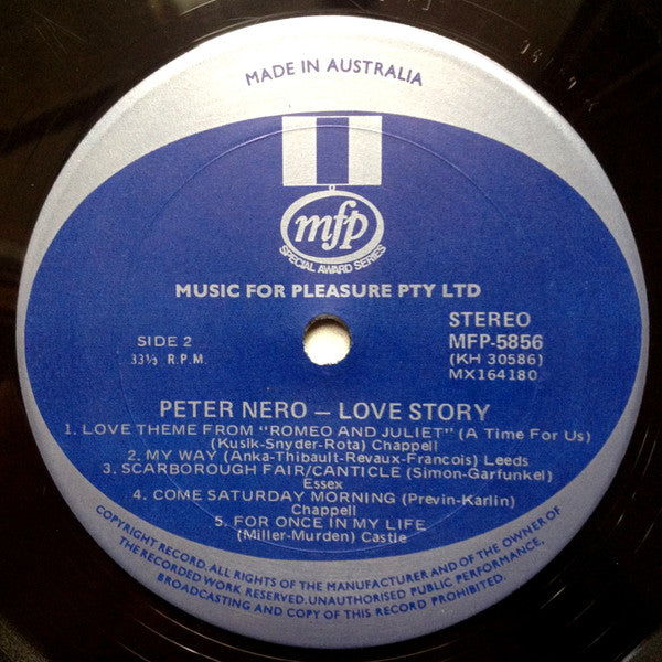 Peter Nero : Love Story (LP, Album)