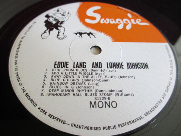 Eddie Lang And Lonnie Johnson (2) : Eddie Lang And Lonnie Johnson (LP, Comp, Mono)