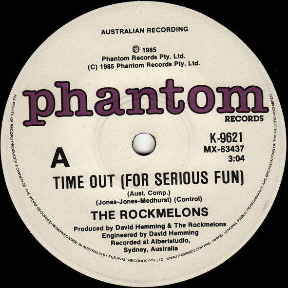 The Rockmelons : Time Out (For Serious Fun) (7", Single, Ltd)