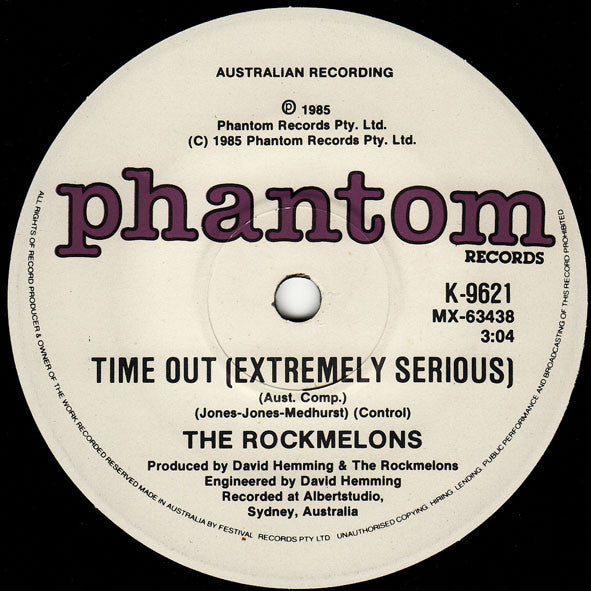 The Rockmelons : Time Out (For Serious Fun) (7", Single, Ltd)