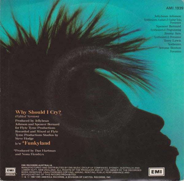 Nona Hendryx : Why Should I Cry? (7", Single)