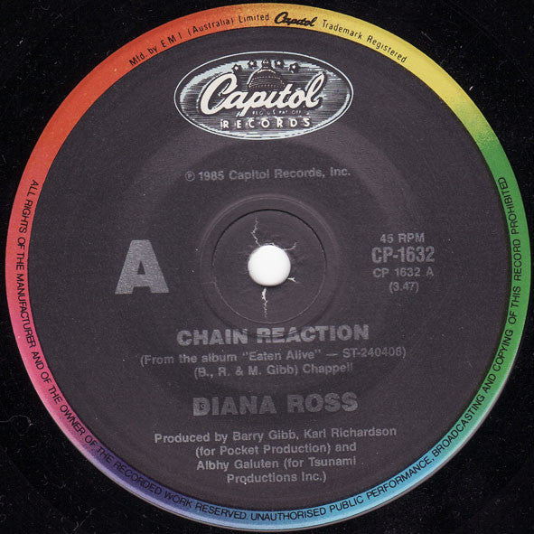 Diana Ross : Chain Reaction (7&quot;, Single)