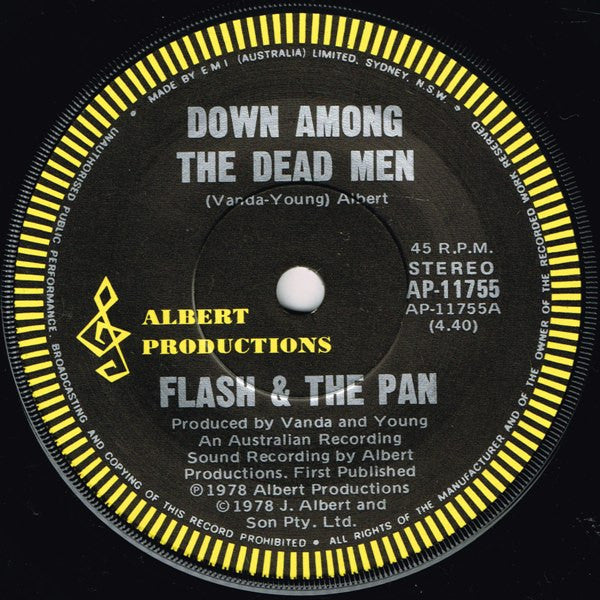 Flash &amp; The Pan : Down Among The Dead Men (7&quot;, Single)