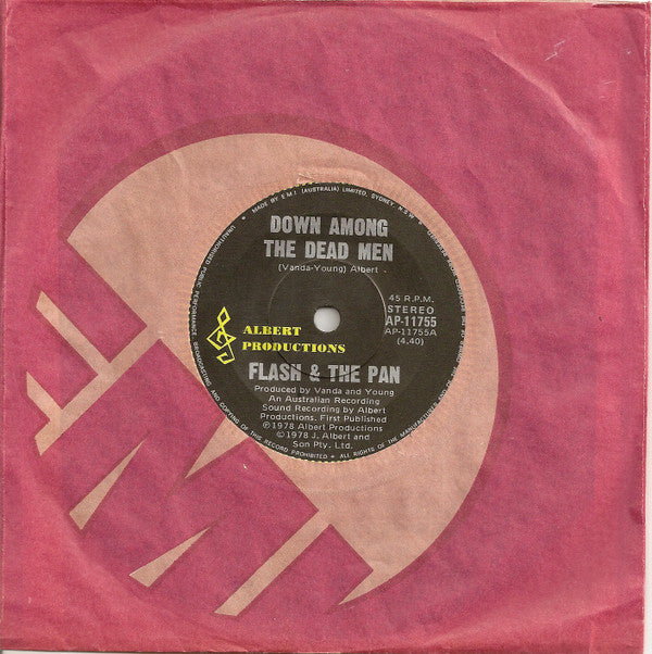 Flash & The Pan : Down Among The Dead Men (7", Single)