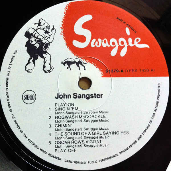 John Sangster : For Leon Bismarck Volume 1 (LP, Album)