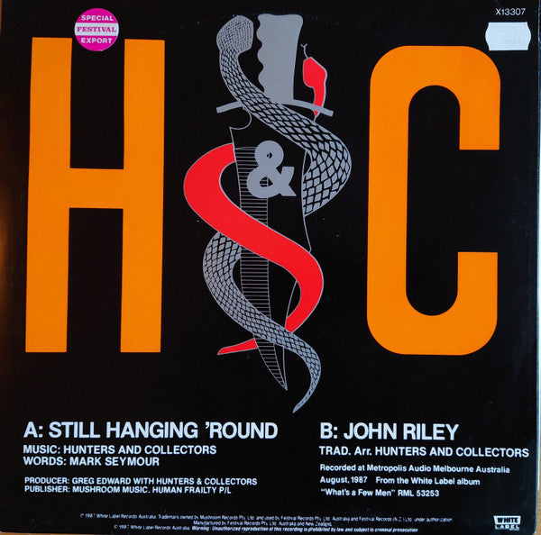 Hunters & Collectors : Still Hanging 'Round (12", Single)