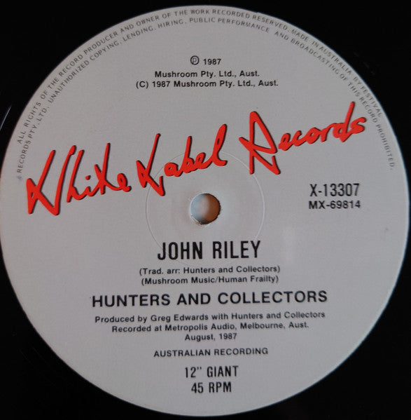 Hunters & Collectors : Still Hanging 'Round (12", Single)