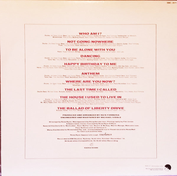 Ross Ryan : Smiling For The Camera (LP, Album, Emb)