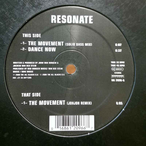 Resonate (3) : The Movement (12&quot;)