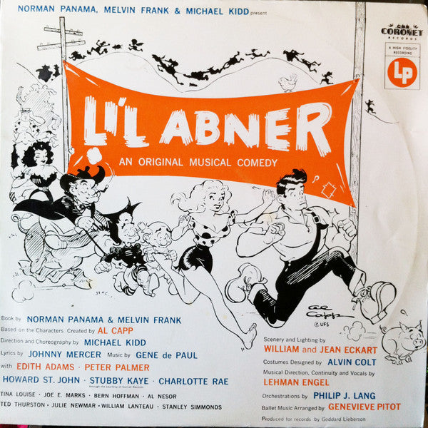 Norman Panama, Melvin Frank, Michael Kidd : Li&#39;l Abner - An Original Musical Comedy (LP, Album)