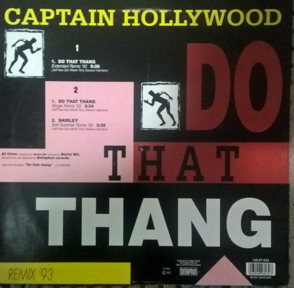 Captain Hollywood : Do That Thang (Remix '93) (12", Maxi)