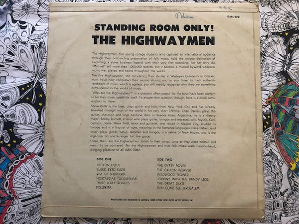 Highwaymen : Standing Room Only! (LP, Album)
