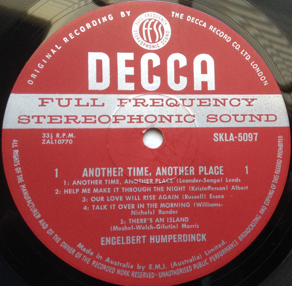 Engelbert Humperdinck : Another Time, Another Place (LP, Album)