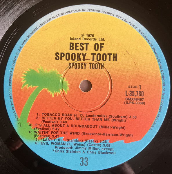 Spooky Tooth : The Best Of Spooky Tooth (LP, Comp)