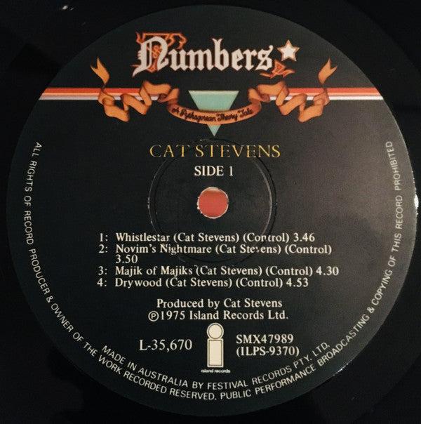 Cat Stevens : Numbers (LP, Album)