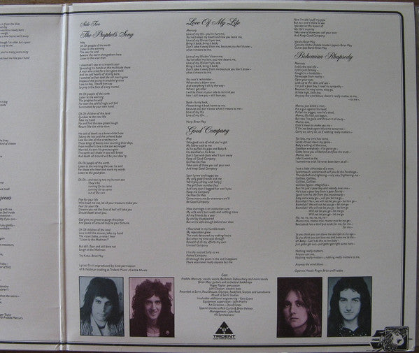 Queen : A Night At The Opera (LP, Album, Gat)