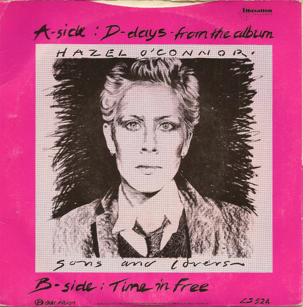 Hazel O'Connor : D-Days (7", Single, Lim)