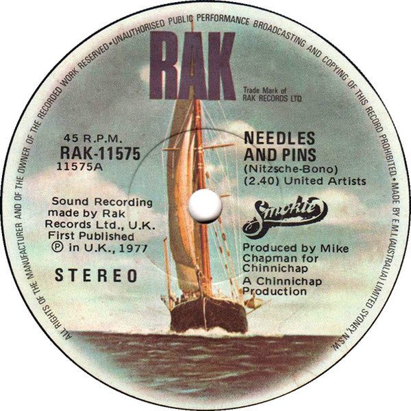 Smokie : Needles And Pins (7")