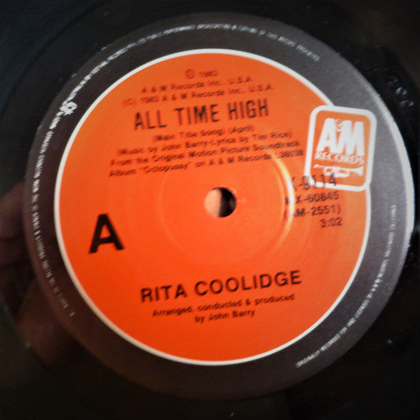 Rita Coolidge : All Time High (The Theme Song From Octopussy) (7", Single, Ltd)