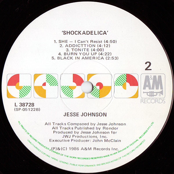 Jesse Johnson : Shockadelica (LP, Album)