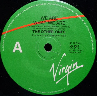 The Other Ones : We Are What We Are (7&quot;, Single)