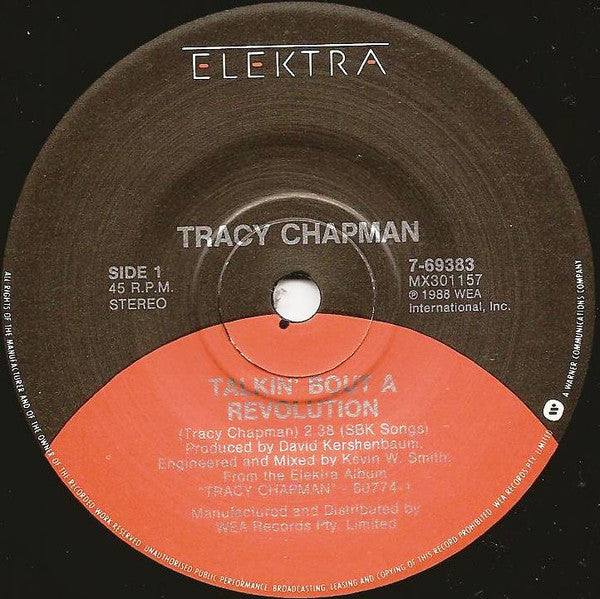 Tracy Chapman : Talkin' Bout A Revolution (7", Single)