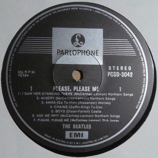 The Beatles : Please Please Me (LP, Album, RE)