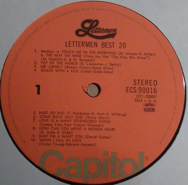 The Lettermen = The Lettermen : Lettermen Best 20 = レターメンベスト20 (LP, Comp)